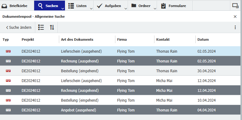 Ausgewaehlte Dokumente